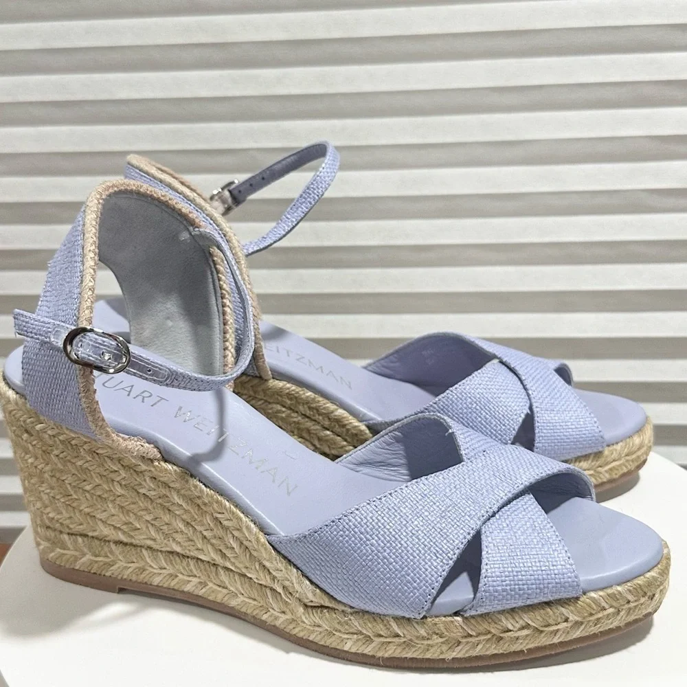 🌹STUART WEITZMAN🌹 Mirela Wedge Espadrilles Size:8B - Picture 5 of 8